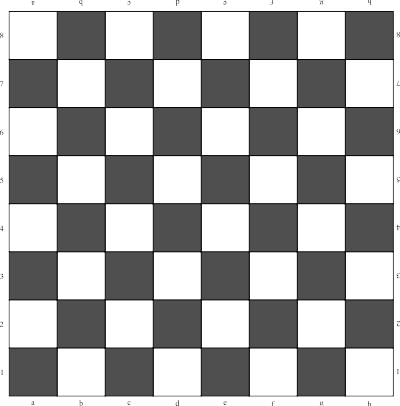 Plansza do szachów w pdf, szachownica